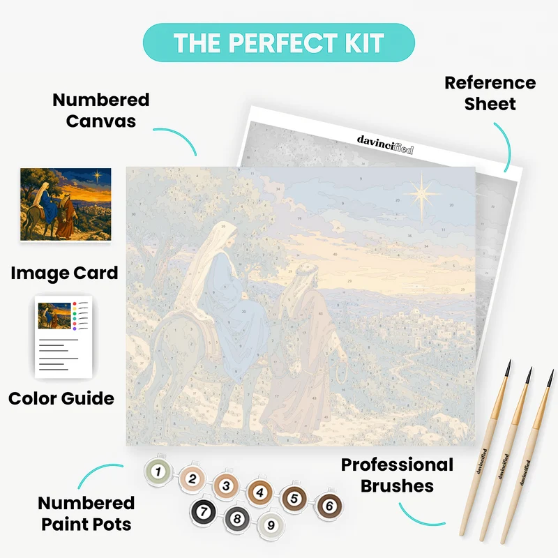 Journey to Bethlehem - Paint by Numbers Kit