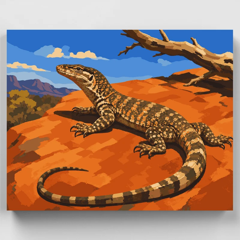 Outback Goanna - Paint by Numbers Kit