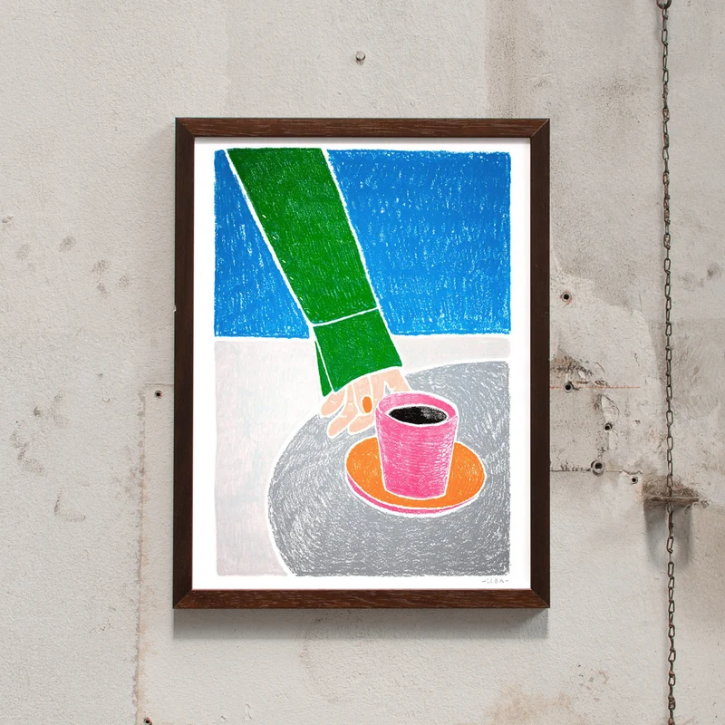 Café en Terasse (30x40cm) | Léa Coubray | Fine Art Print