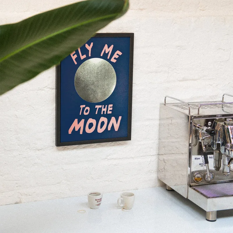 Fly me to the Moon (A3) | Edition SCHEE | Siebdruck