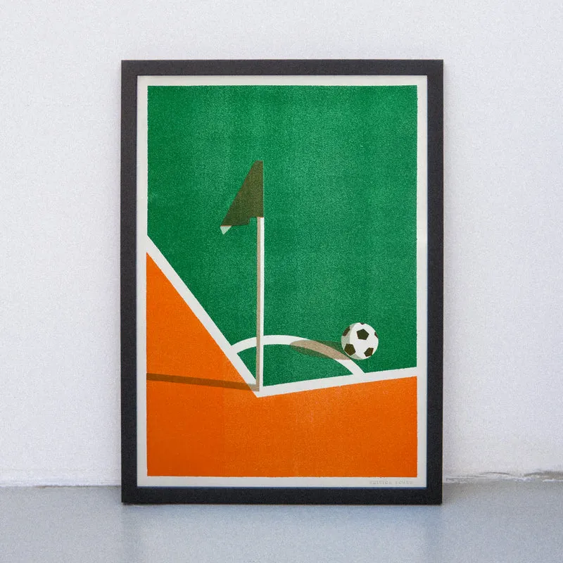 On the pitch (DIN A3) | Edition SCHEE | Risographie