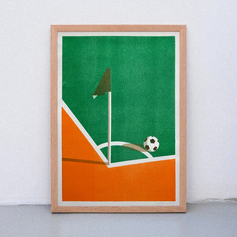 On the pitch (DIN A3) | Edition SCHEE | Risographie