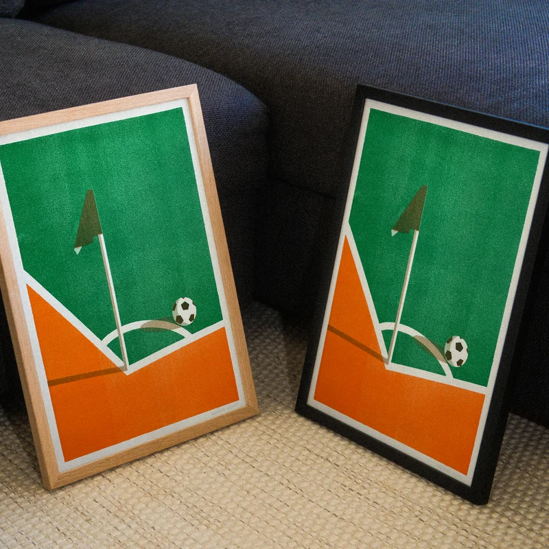 On the pitch (DIN A3) | Edition SCHEE | Risographie