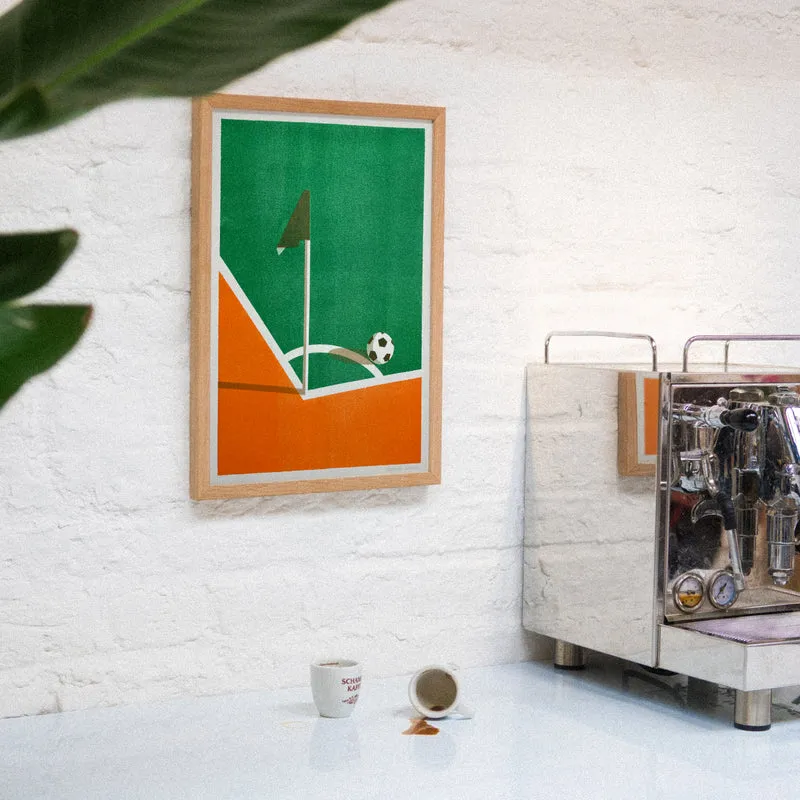 On the pitch (DIN A3) | Edition SCHEE | Risographie