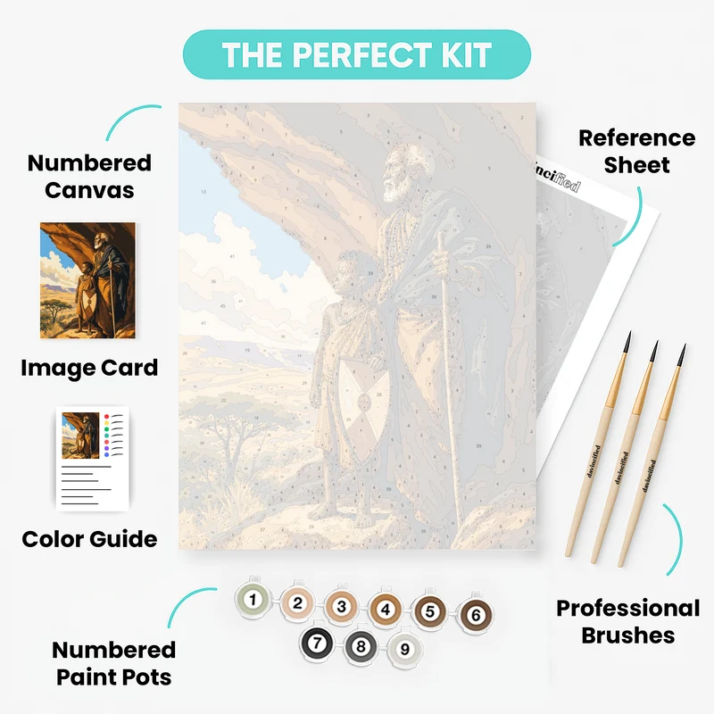 Elder and Child Watch - Paint by Numbers Kit