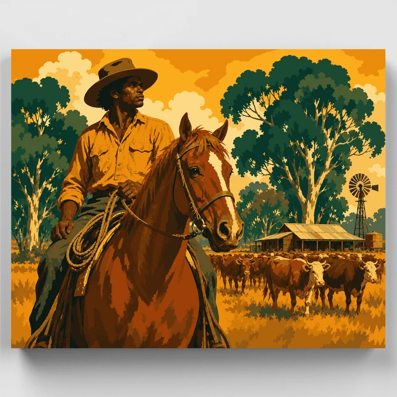 Outback Stockman - Paint by Numbers Kit