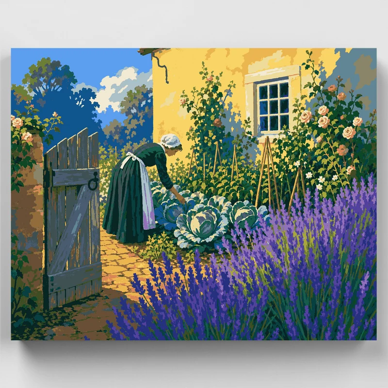 Cottage Garden Harvest - Paint by Numbers Kit