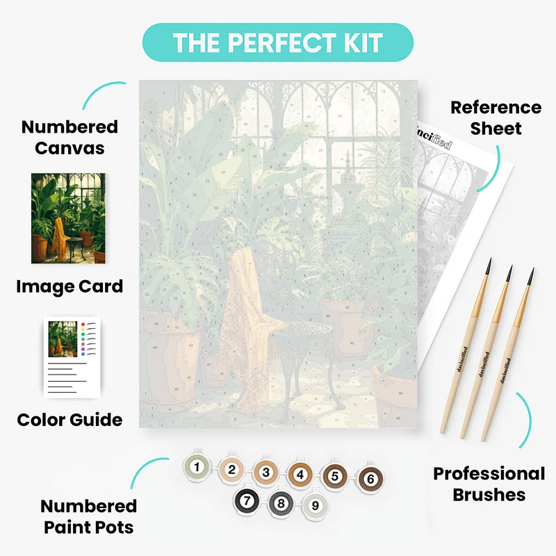 Greenhouse Sanctuary - Paint by Numbers Kit