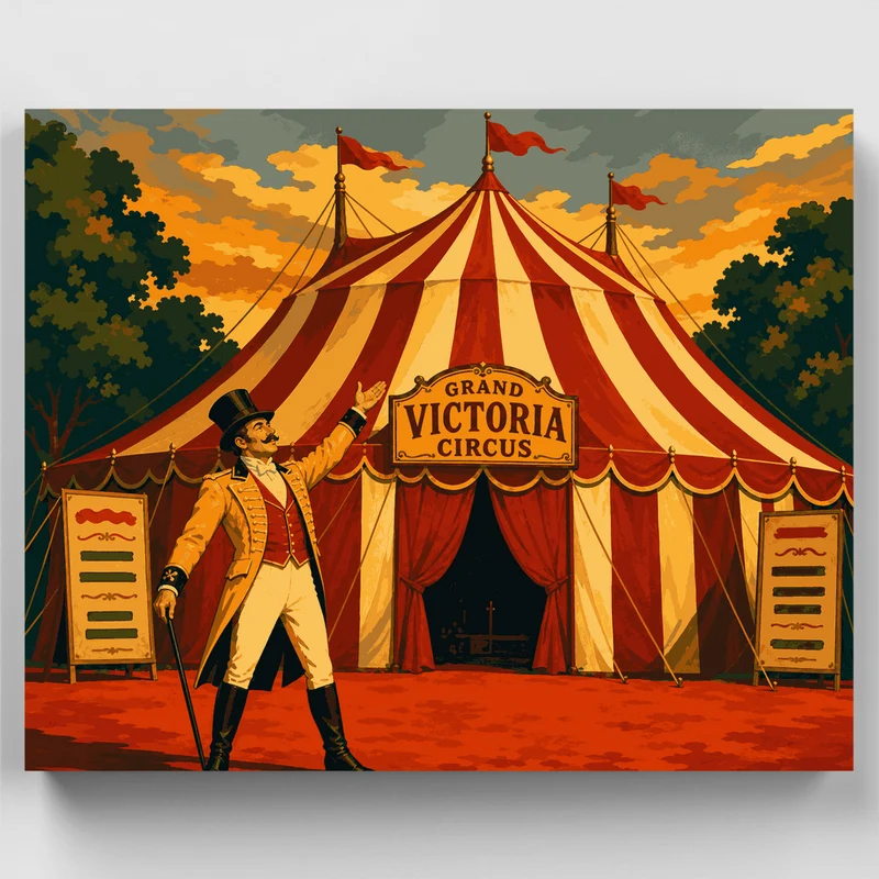 Grand Victoria Circus - Paint by Numbers Kit