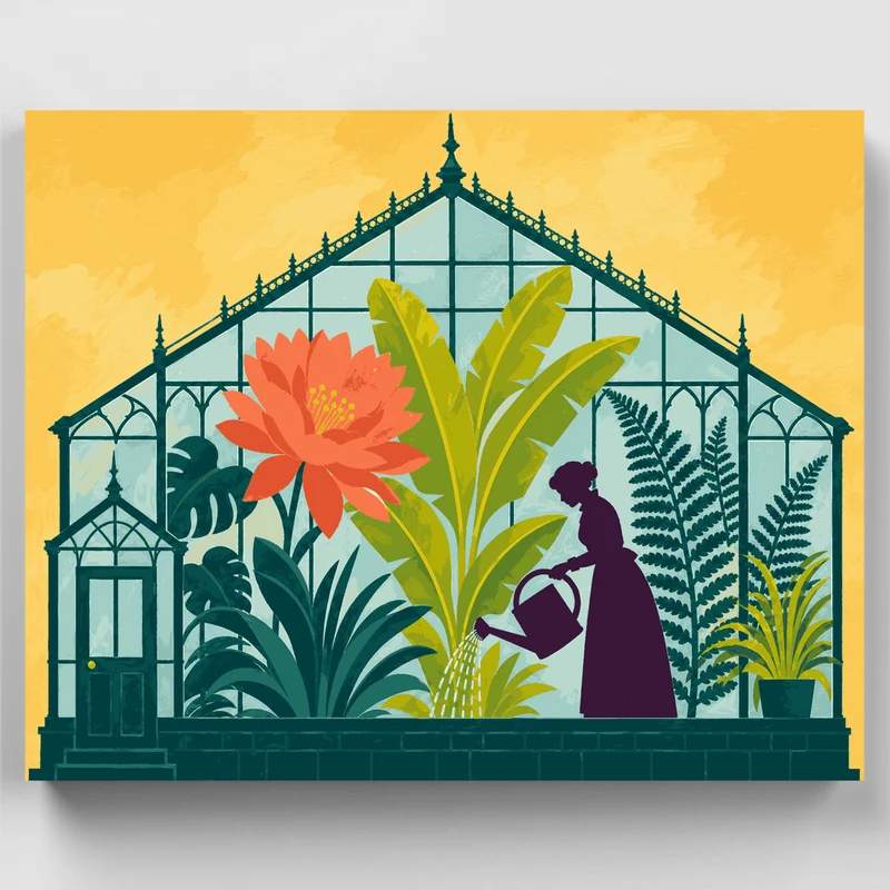 Greenhouse Gardener - Paint by Numbers Kit