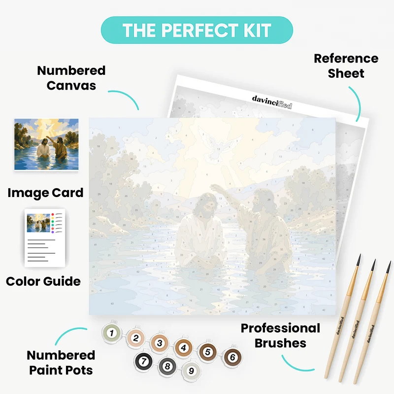 Dove Descending Baptism - Paint by Numbers Kit
