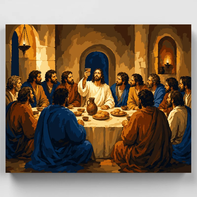 Bread and Wine Communion - Paint by Numbers Kit