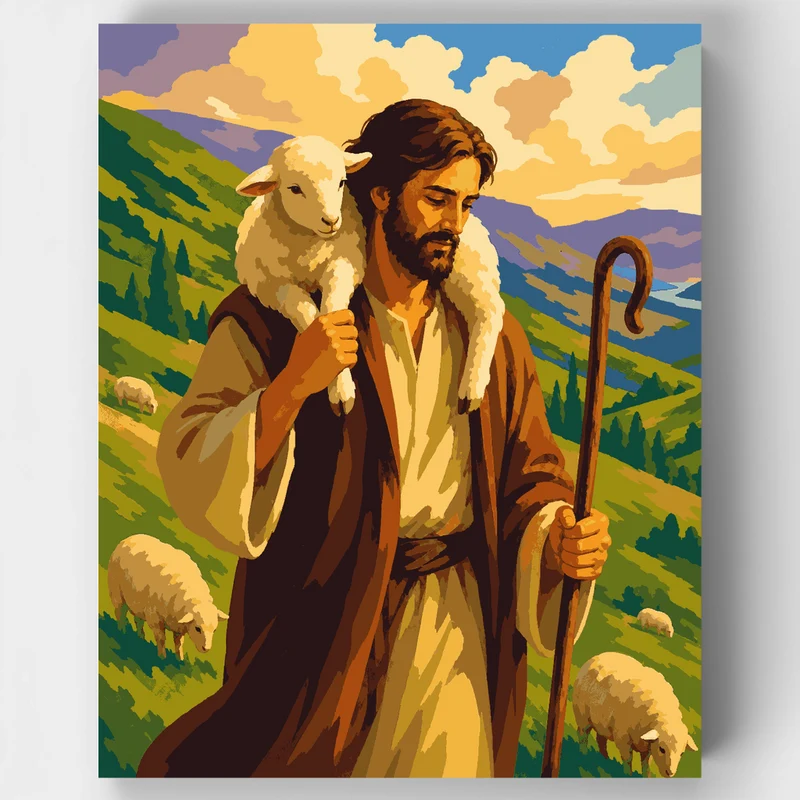 Good Shepherd Lamb - Paint by Numbers Kit