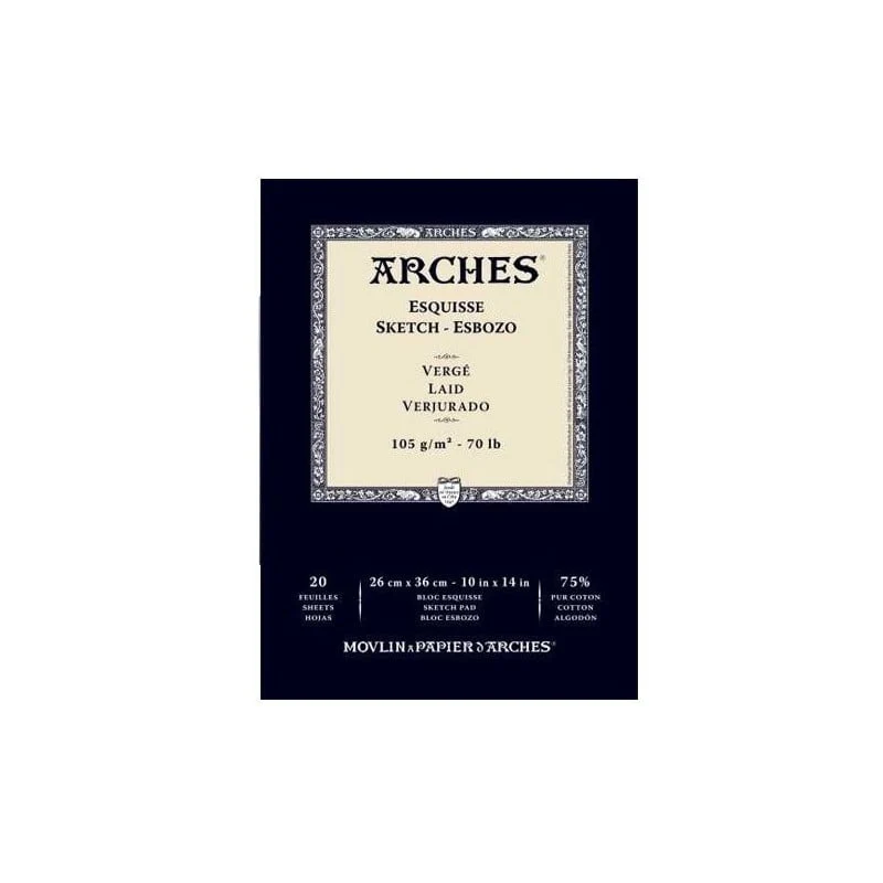ARCHES Skizzenblock Sketch 105 g/m² 23 x 26 cm - 20 Blatt