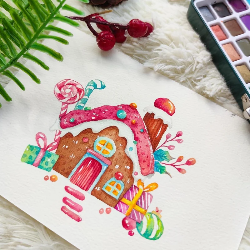 Aquarellfarben Set 128 Farben mit Zubehör, für Anfänger & Profis