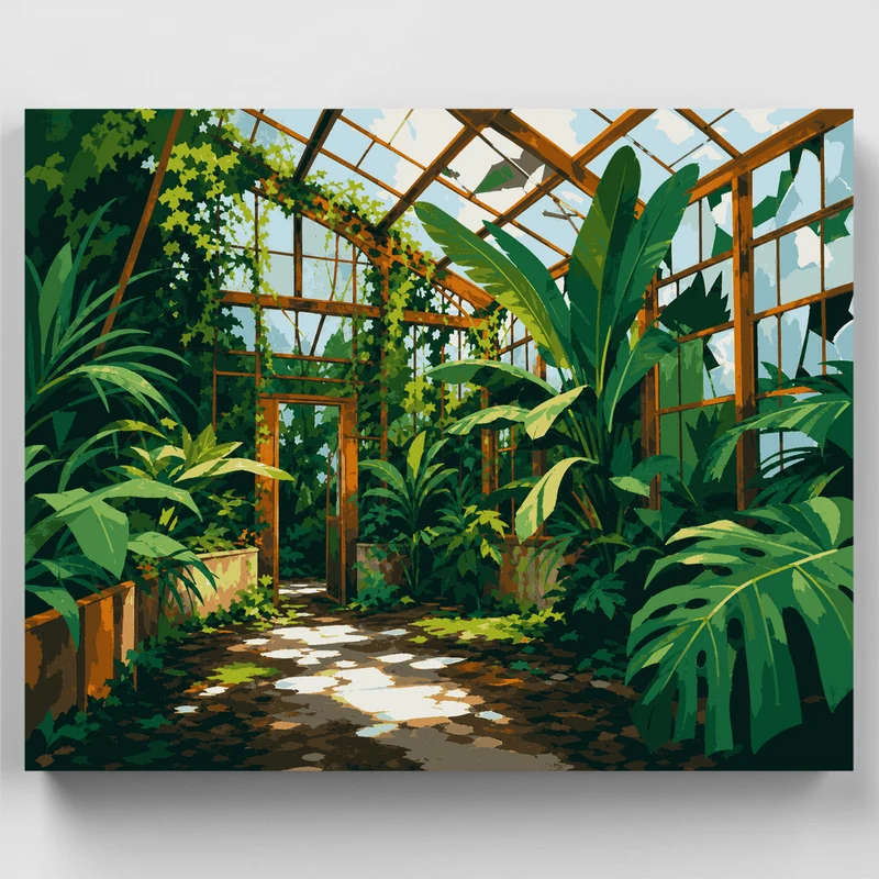 Overgrown Greenhouse - Paint by Numbers Kit