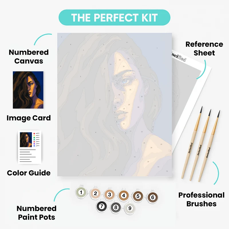 Golden Light Portrait - Paint by Numbers Kit