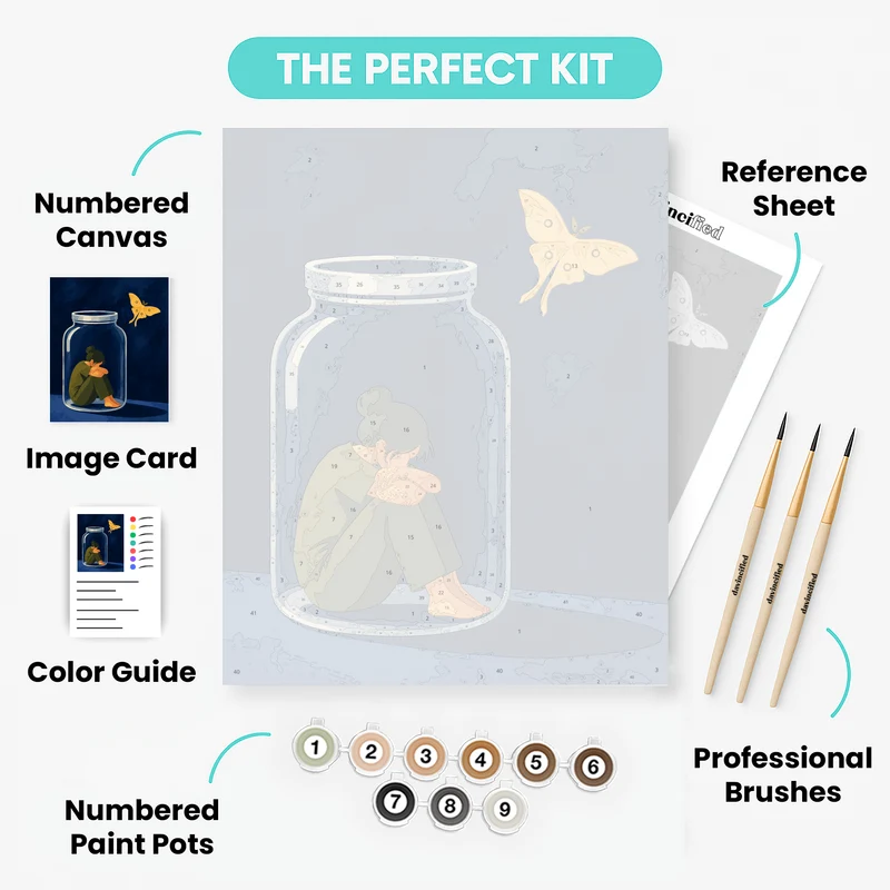 Trapped in Glass - Paint by Numbers Kit
