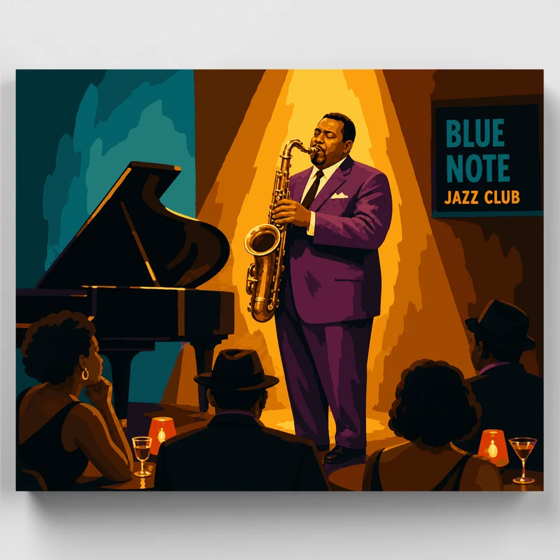 Jazz Club Spotlight - Paint by Numbers Kit