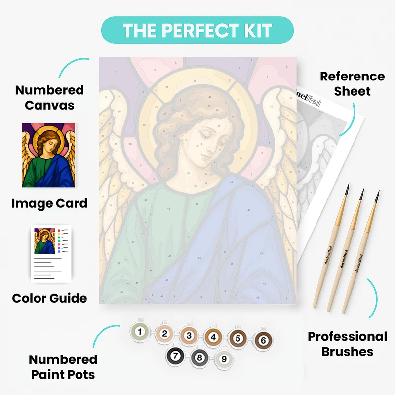 Haloed Angel - Paint by Numbers Kit