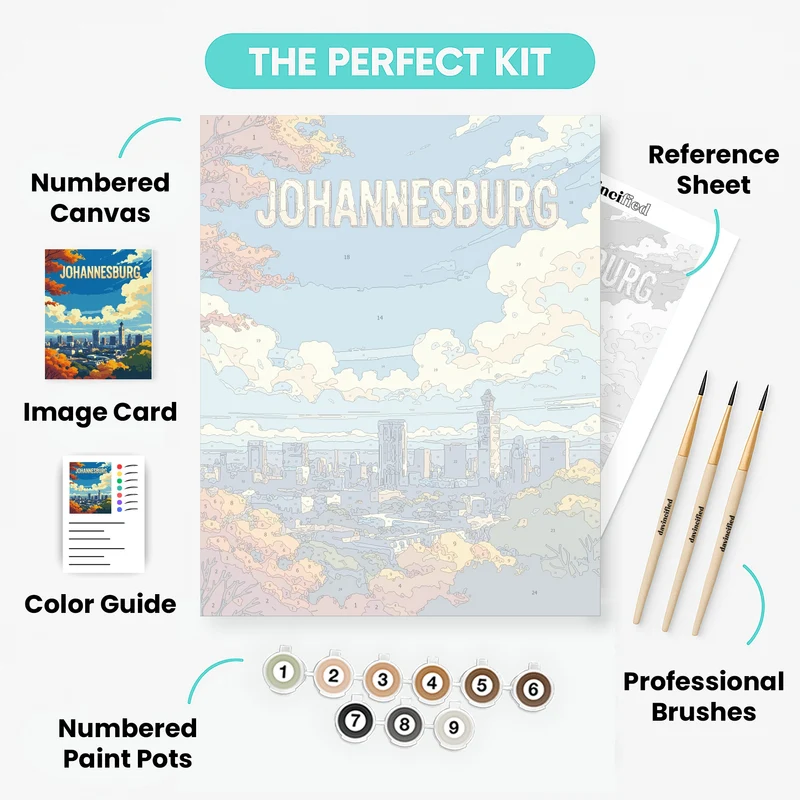 Johannesburg Autumn Skyline - Paint by Numbers Kit