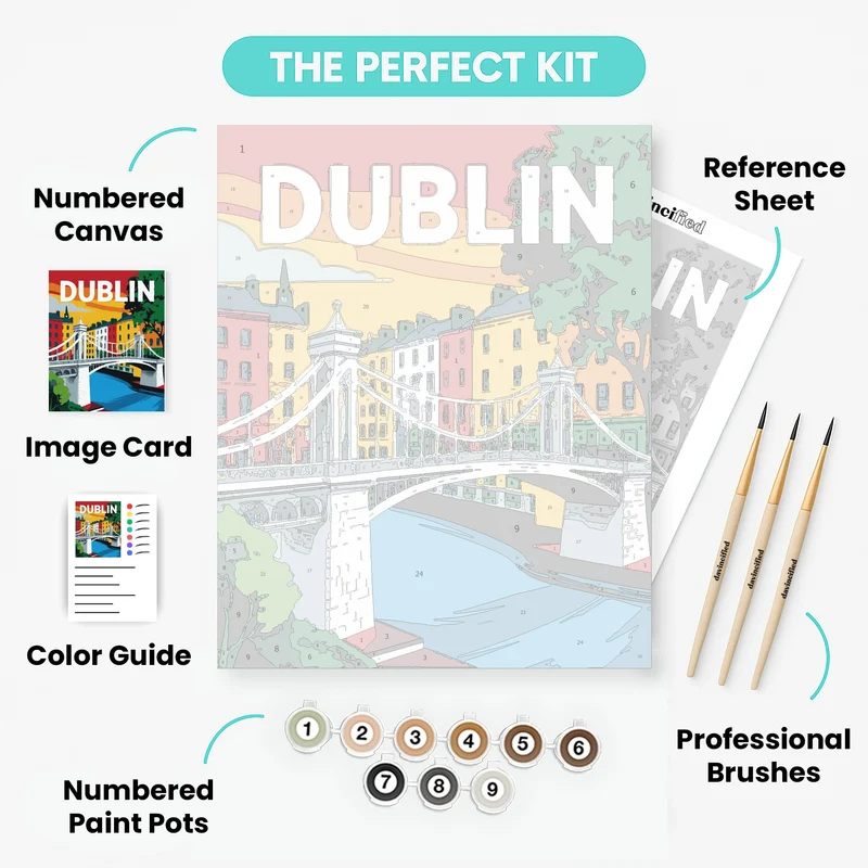 Dublin City Bridge - Paint by Numbers Kit