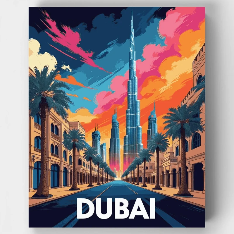 Dubai - Paint by Numbers Kit