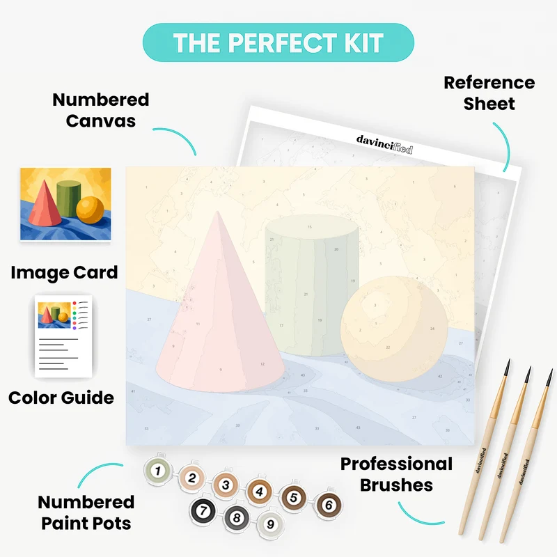 Geometric Still Life - Paint by Numbers Kit