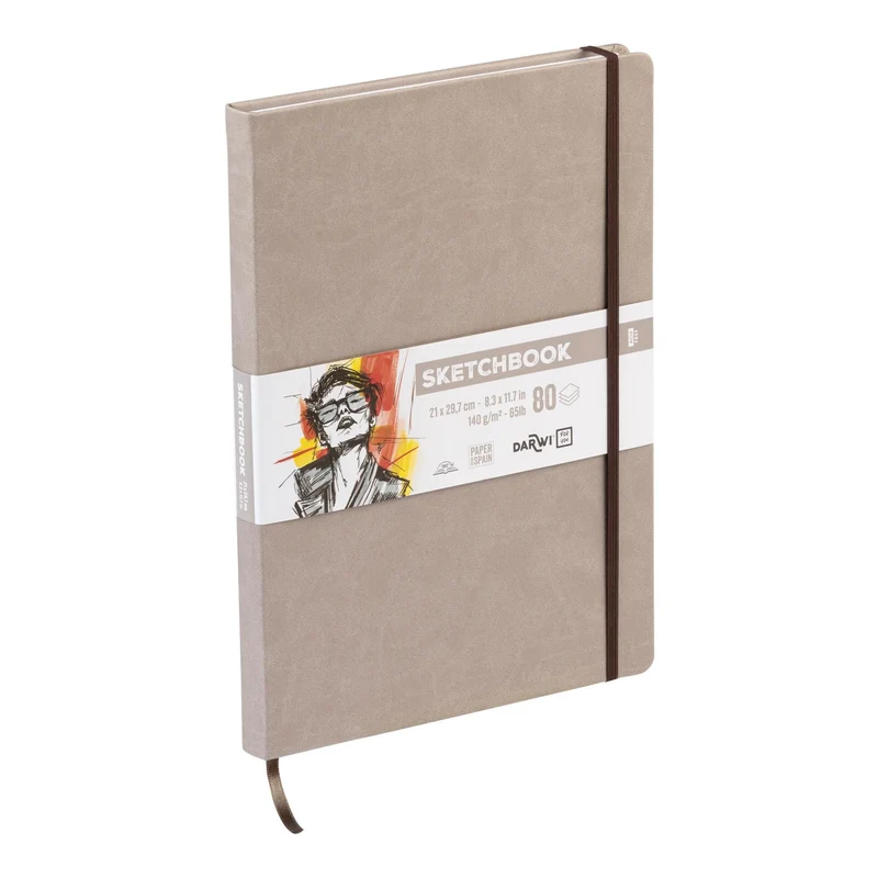 Skizzenbuch DARWI Taupe A4 140 g 80 Blatt