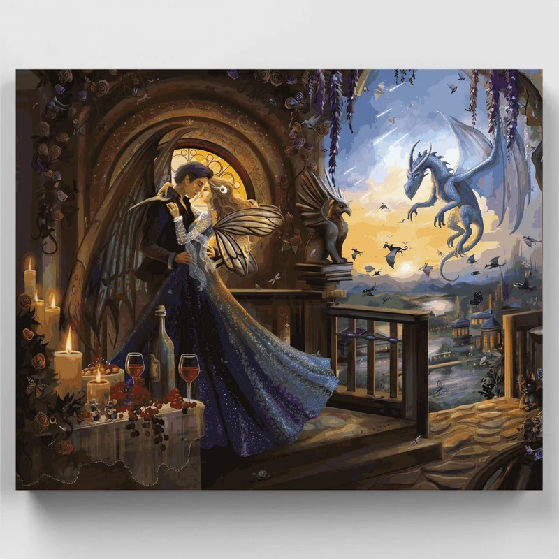 Dance at Dusk Romantasy - Paint by Numbers Kit