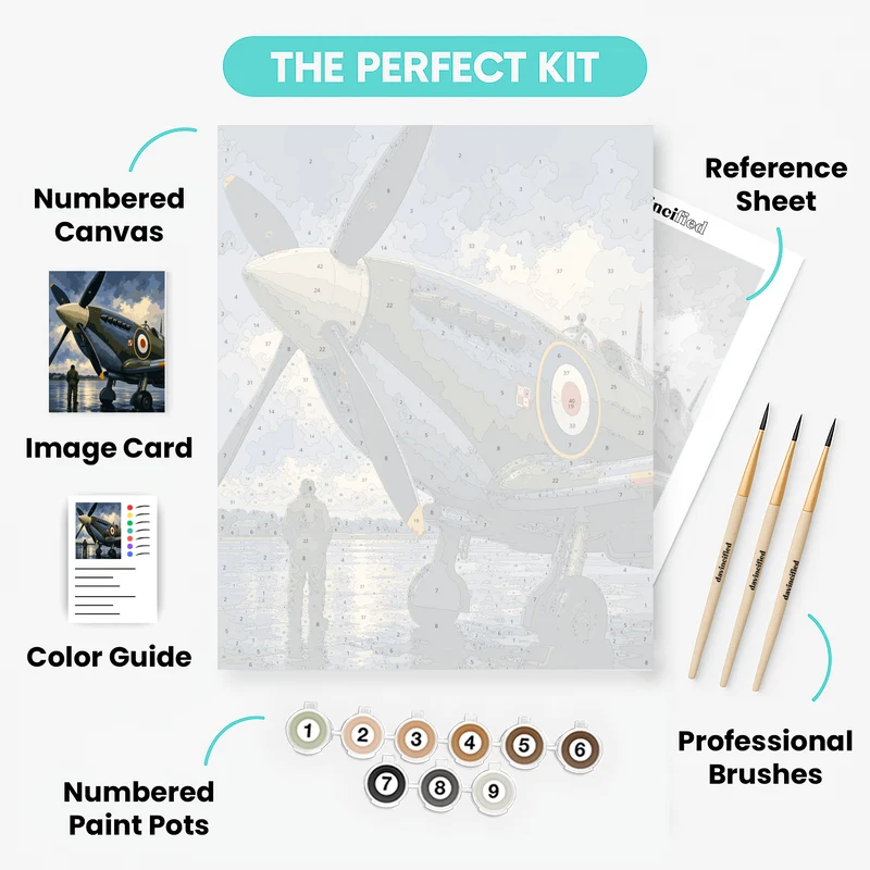 Pilot at Dawn - Paint by Numbers Kit