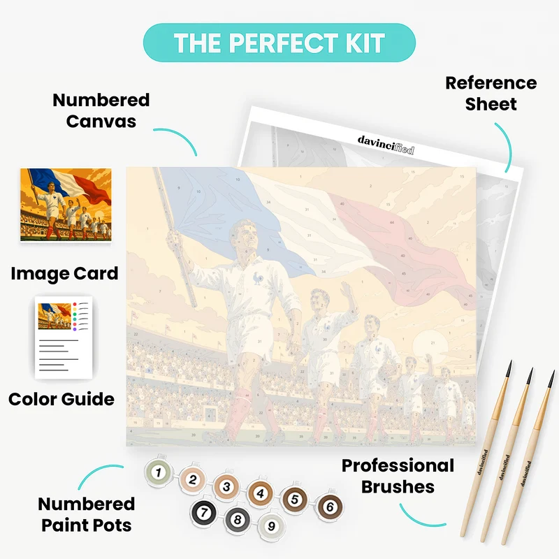 French Football Glory - Paint by Numbers Kit