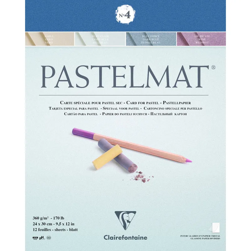 Clairefontaine Pastelmat blok br. 360 g 12 listova x 30 cm lijepljeni