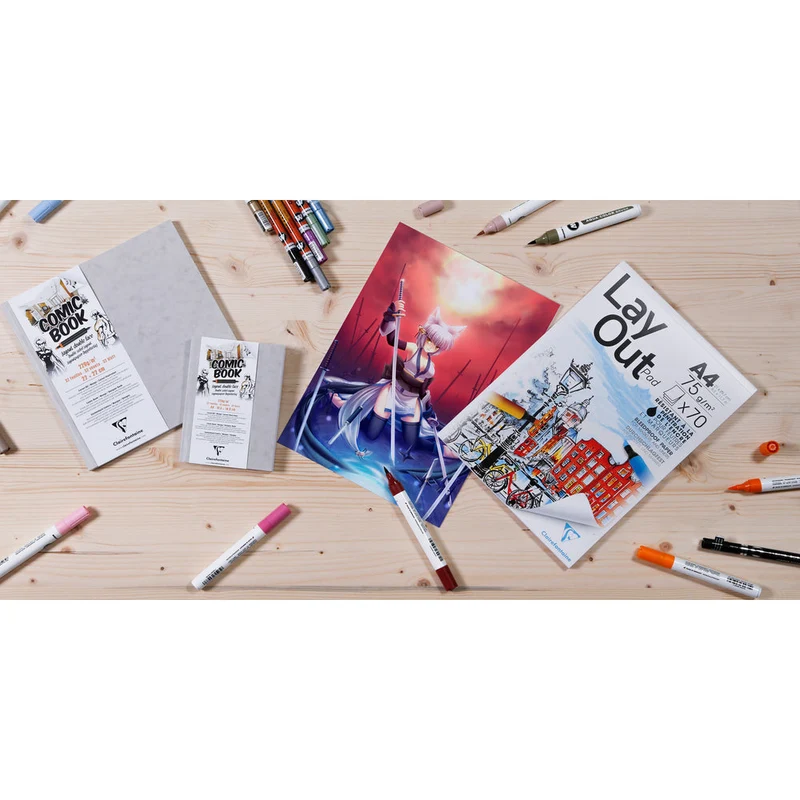 Clairefontaine blok za stripove 220 g 32 listova ljepljen