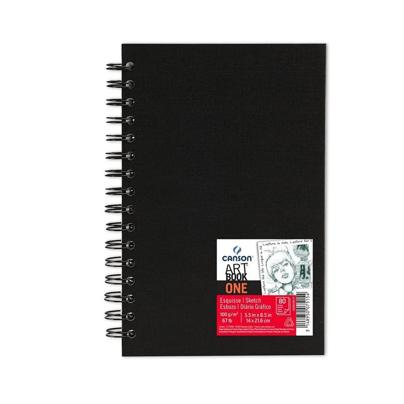 Canson Art Book One μπλοκ σχεδίου 100 g 80φ 21,6 x 27,9 cm με σπιράλ