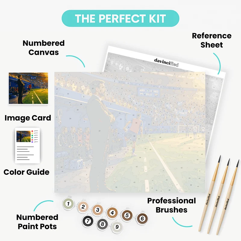 Touchline Coach - Paint by Numbers Kit