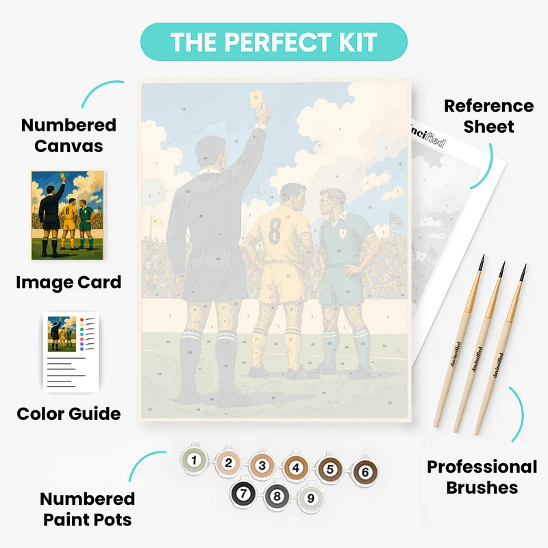 Yellow Card Moment - Paint by Numbers Kit