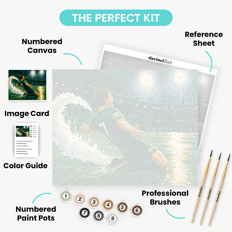 Rainy Night Slide - Paint by Numbers Kit