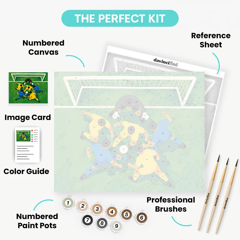 Goal Line Scramble - Paint by Numbers Kit