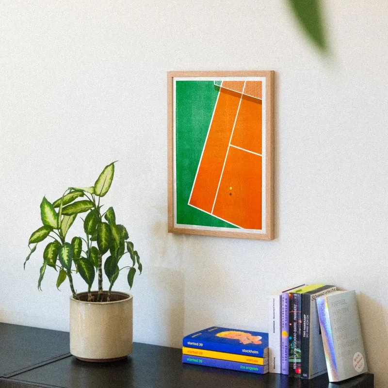On the court (DIN A3) | Edition SCHEE | Risographie