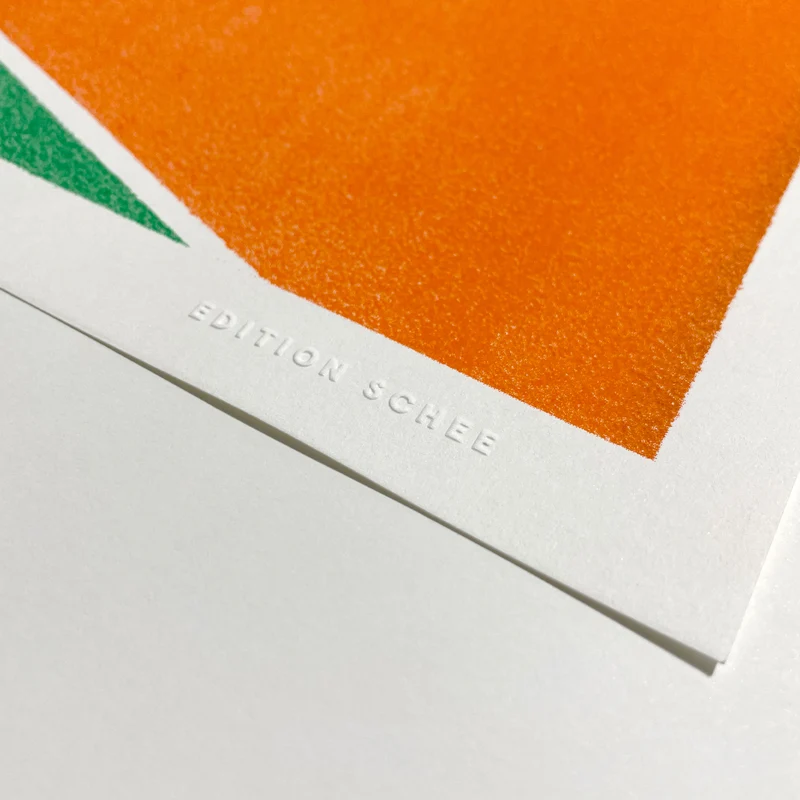 On the court (DIN A3) | Edition SCHEE | Risographie