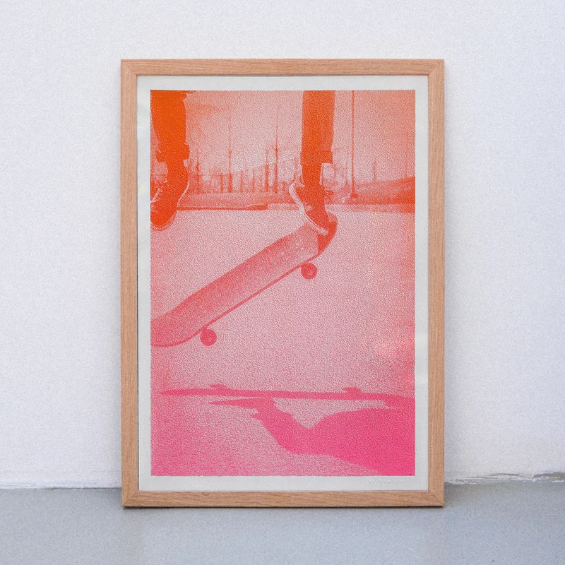 Skate Gradient (DIN A3) | Edition SCHEE | Risographie