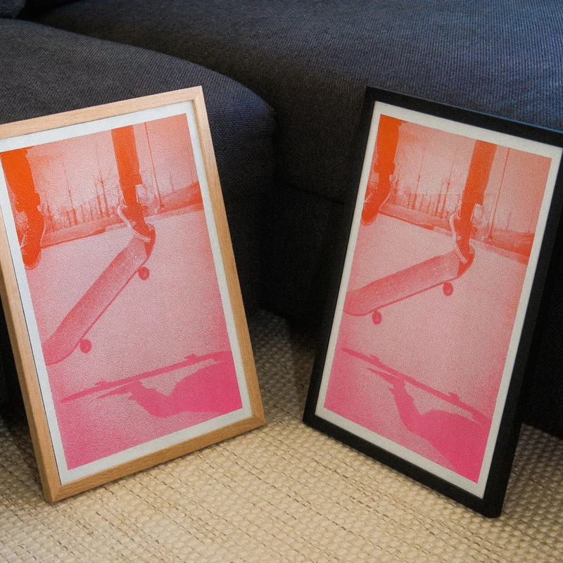 Skate Gradient (DIN A3) | Edition SCHEE | Risographie