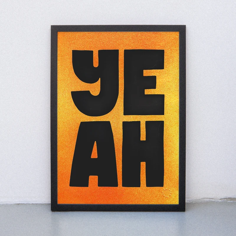 Golden Yeah (DIN A3) | Edition SCHEE | Siebdruck