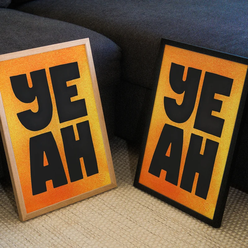 Golden Yeah (DIN A3) | Edition SCHEE | Siebdruck