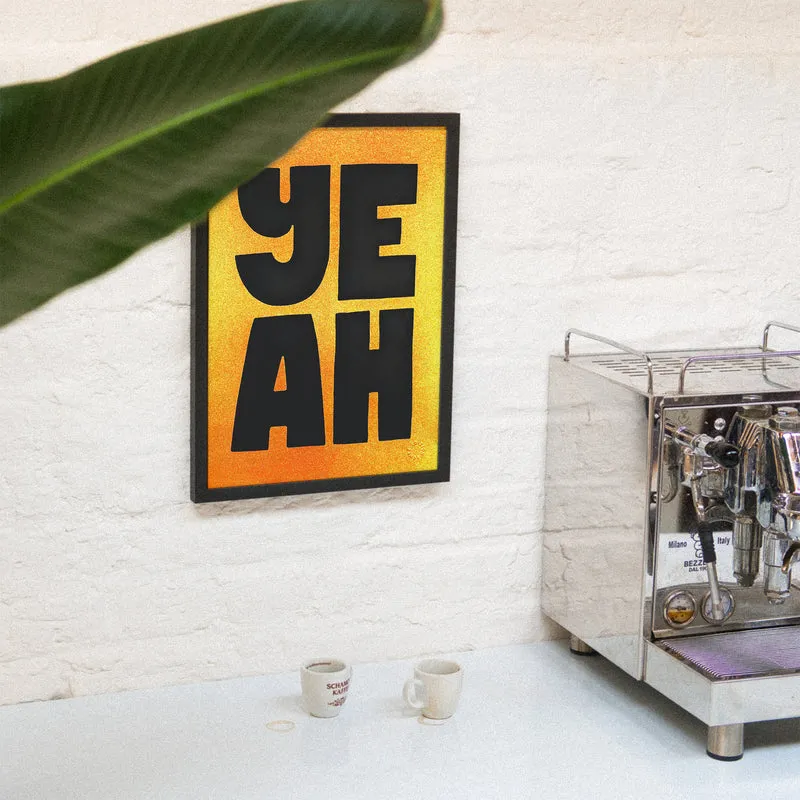 Golden Yeah (DIN A3) | Edition SCHEE | Siebdruck