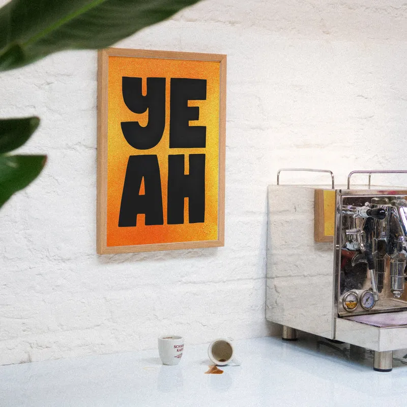 Golden Yeah (DIN A3) | Edition SCHEE | Siebdruck