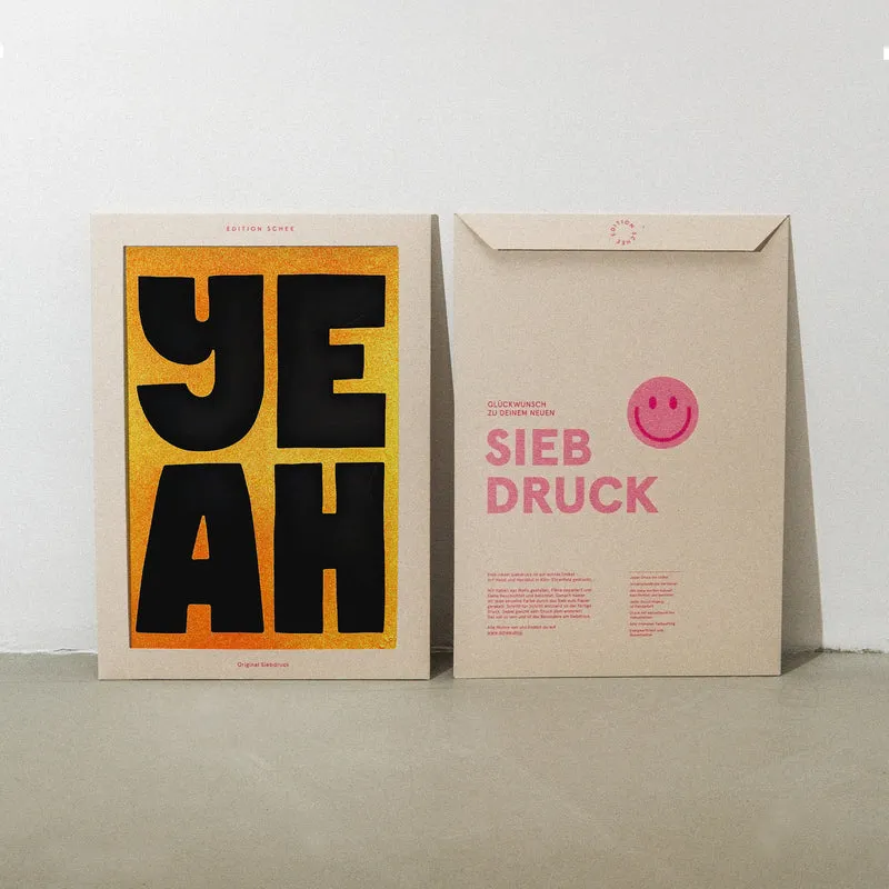 Golden Yeah (DIN A3) | Edition SCHEE | Siebdruck