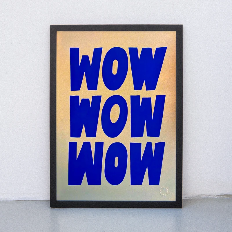 Golden Wow (DIN A3) | Edition SCHEE | Siebdruck