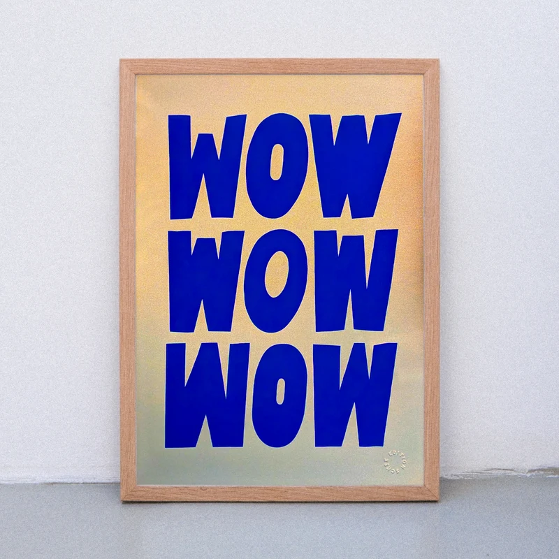 Golden Wow (DIN A3) | Edition SCHEE | Siebdruck